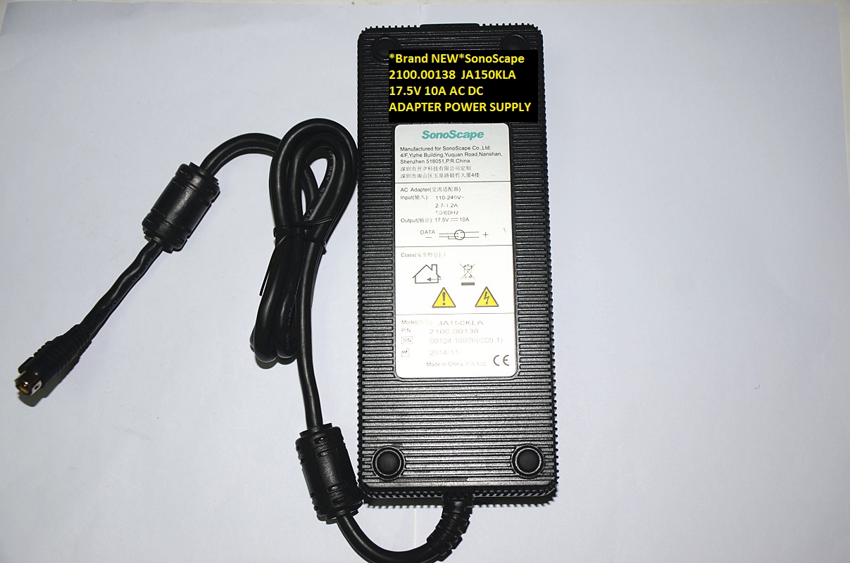 *Brand NEW*17.5V 10A SonoScape JA150KLA 2100.00138 AC DC ADAPTER POWER SUPPLY